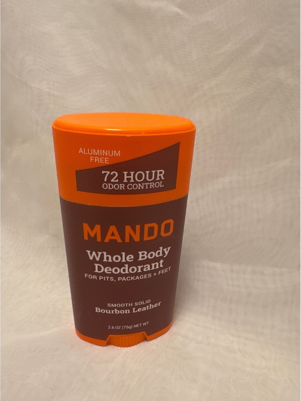 Mando Bourbon Leather Whole Body Deodorant - Aluminum Free 2.6 oz